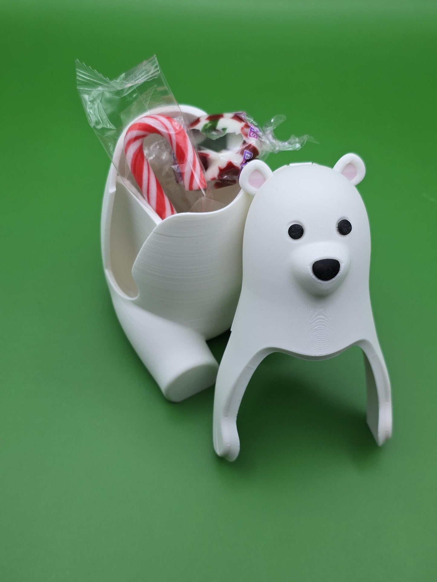Polar Bear Trinket Box | 3D Printed with PLA Filament