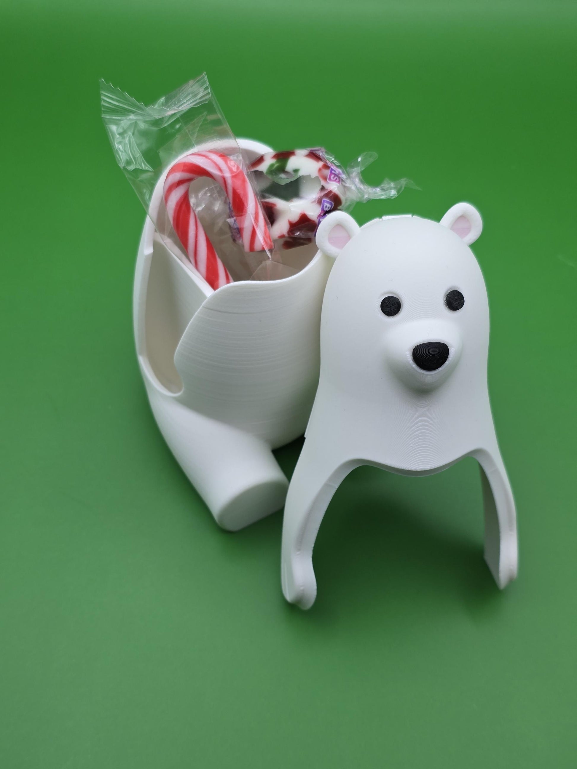 Polar Bear Trinket Box | 3D Printed with PLA Filament
