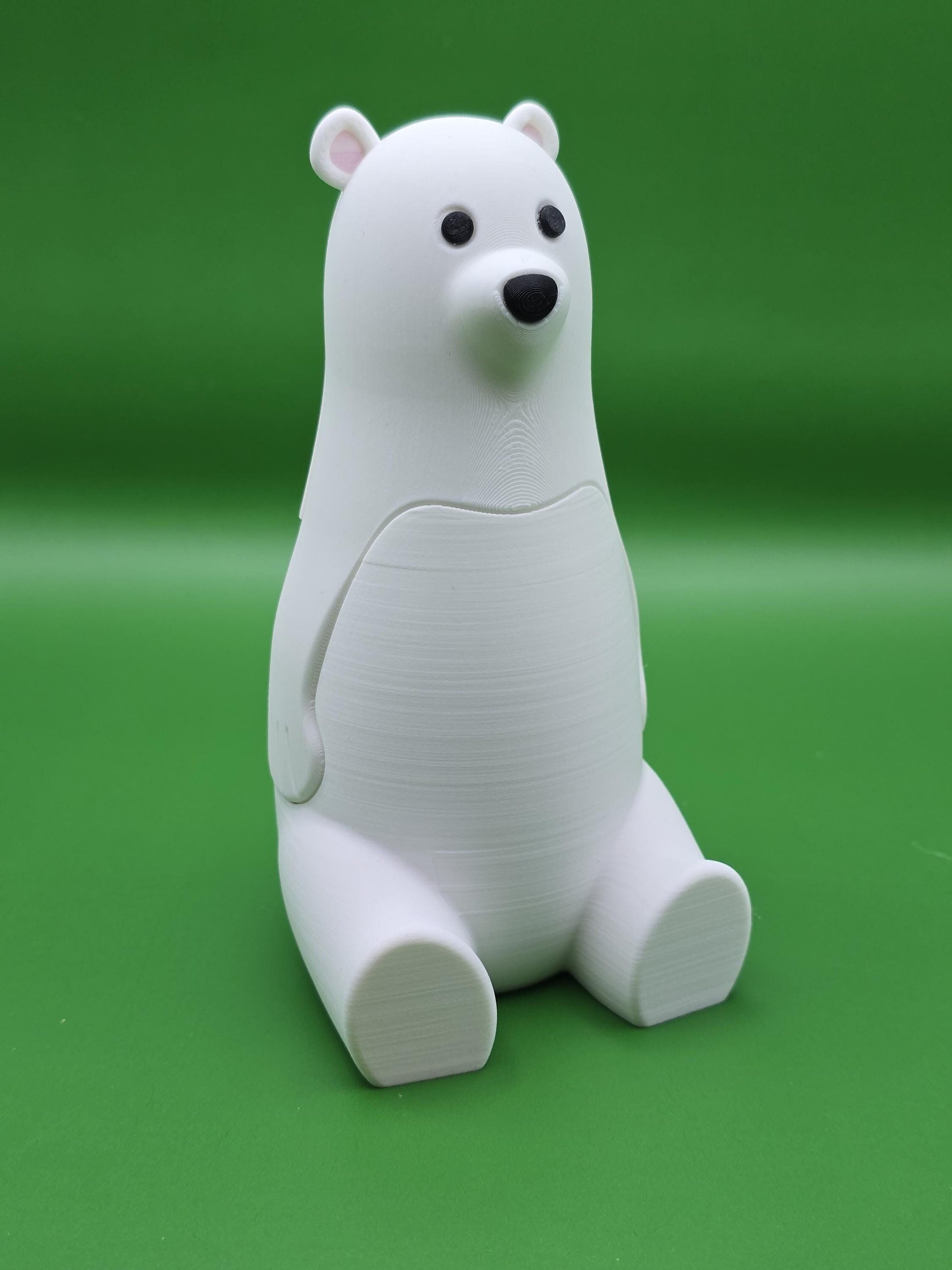 Polar Bear Trinket Box | 3D Printed with PLA Filament