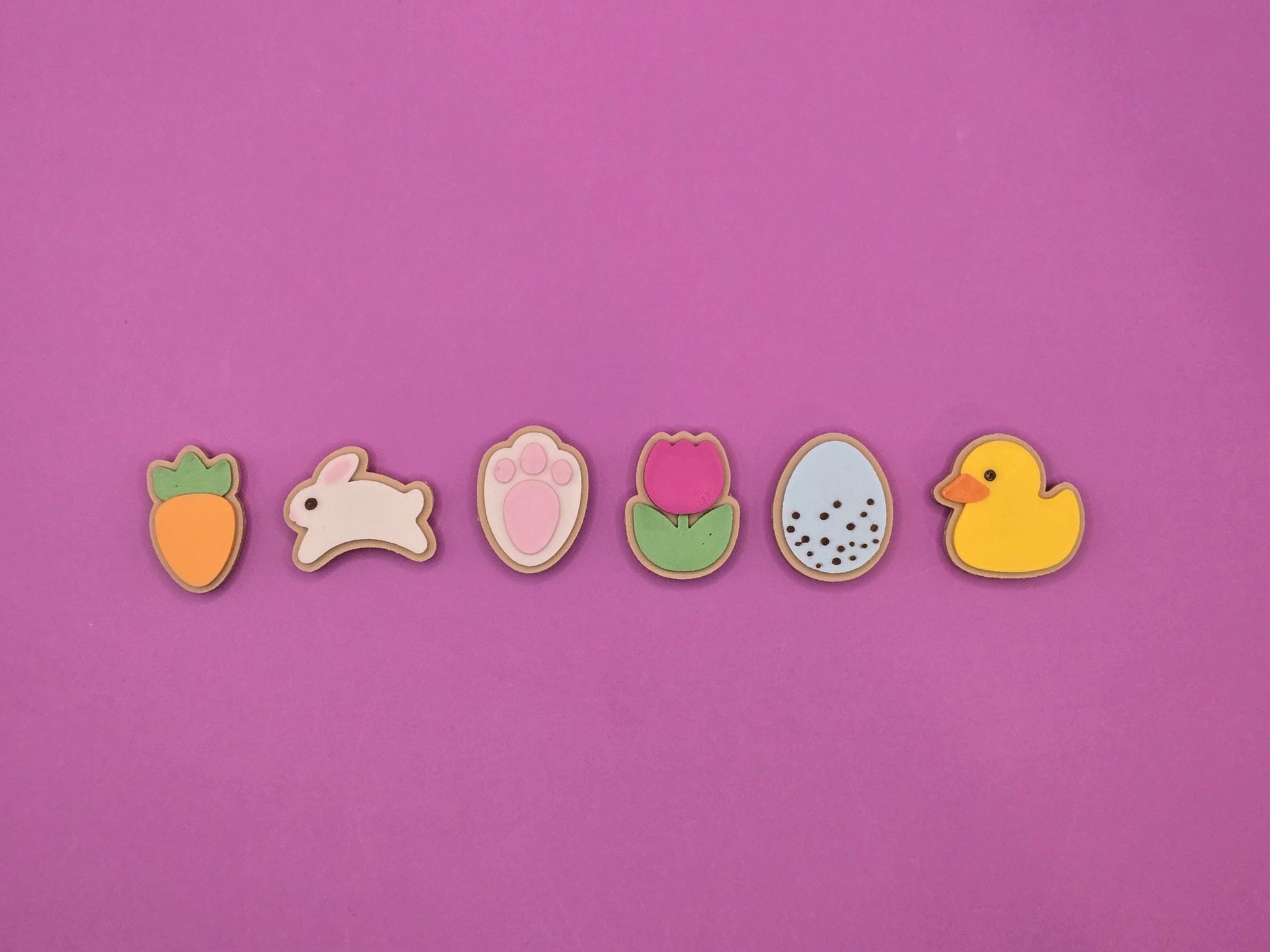 Spring Charm Bead (Sold as Set or Individually) – 3D Printed Easter Cookie Style Beads