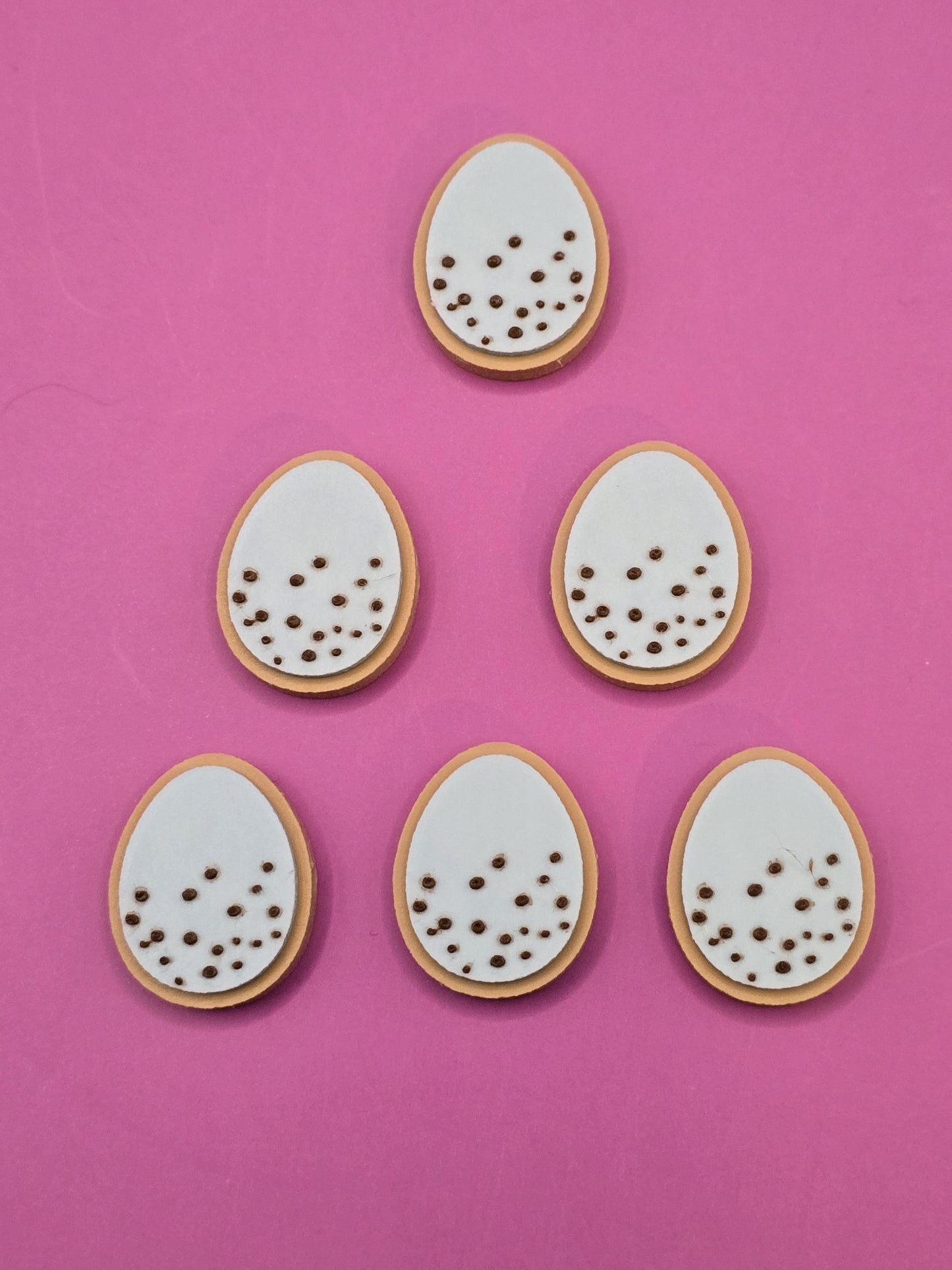 Spring Charm Bead (Sold as Set or Individually) – 3D Printed Easter Cookie Style Beads