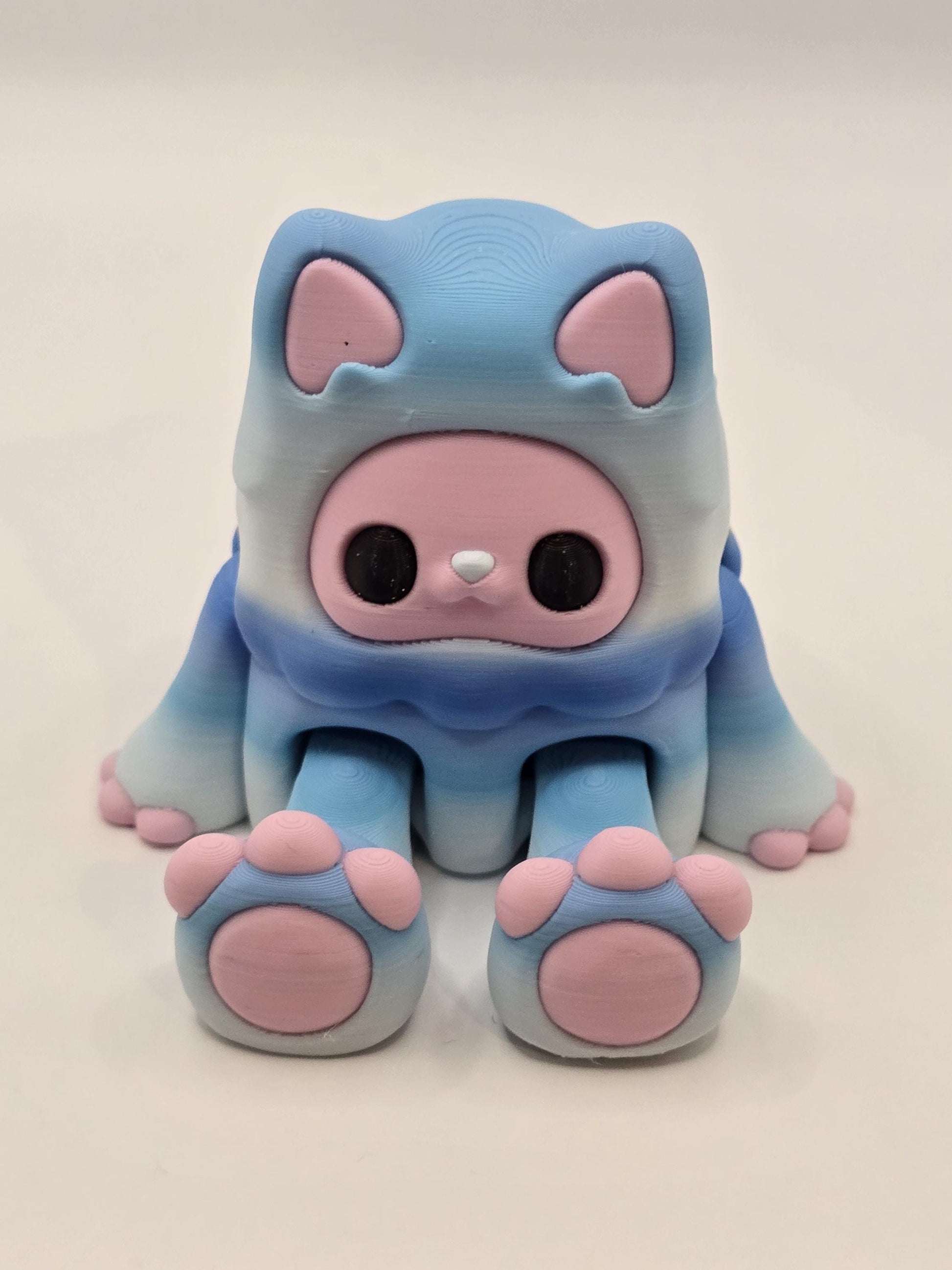 Woobu Koneko – Adorable Fantasy Creature in Pastel Rainbow