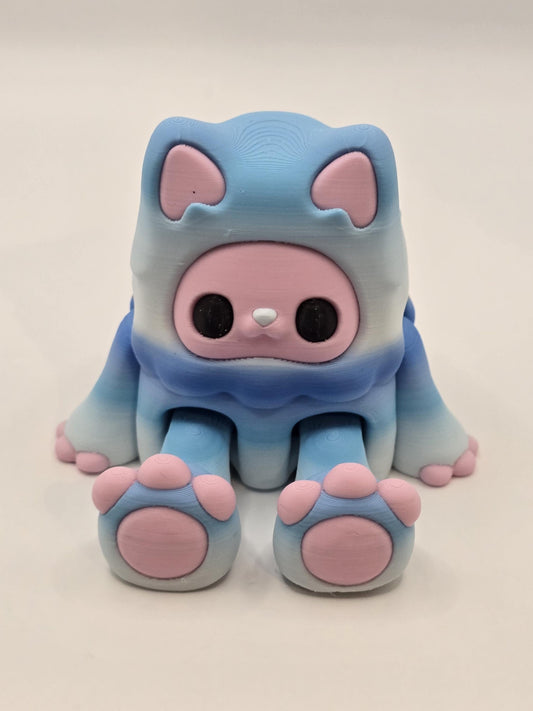 Woobu Koneko – Adorable Fantasy Creature in Pastel Rainbow