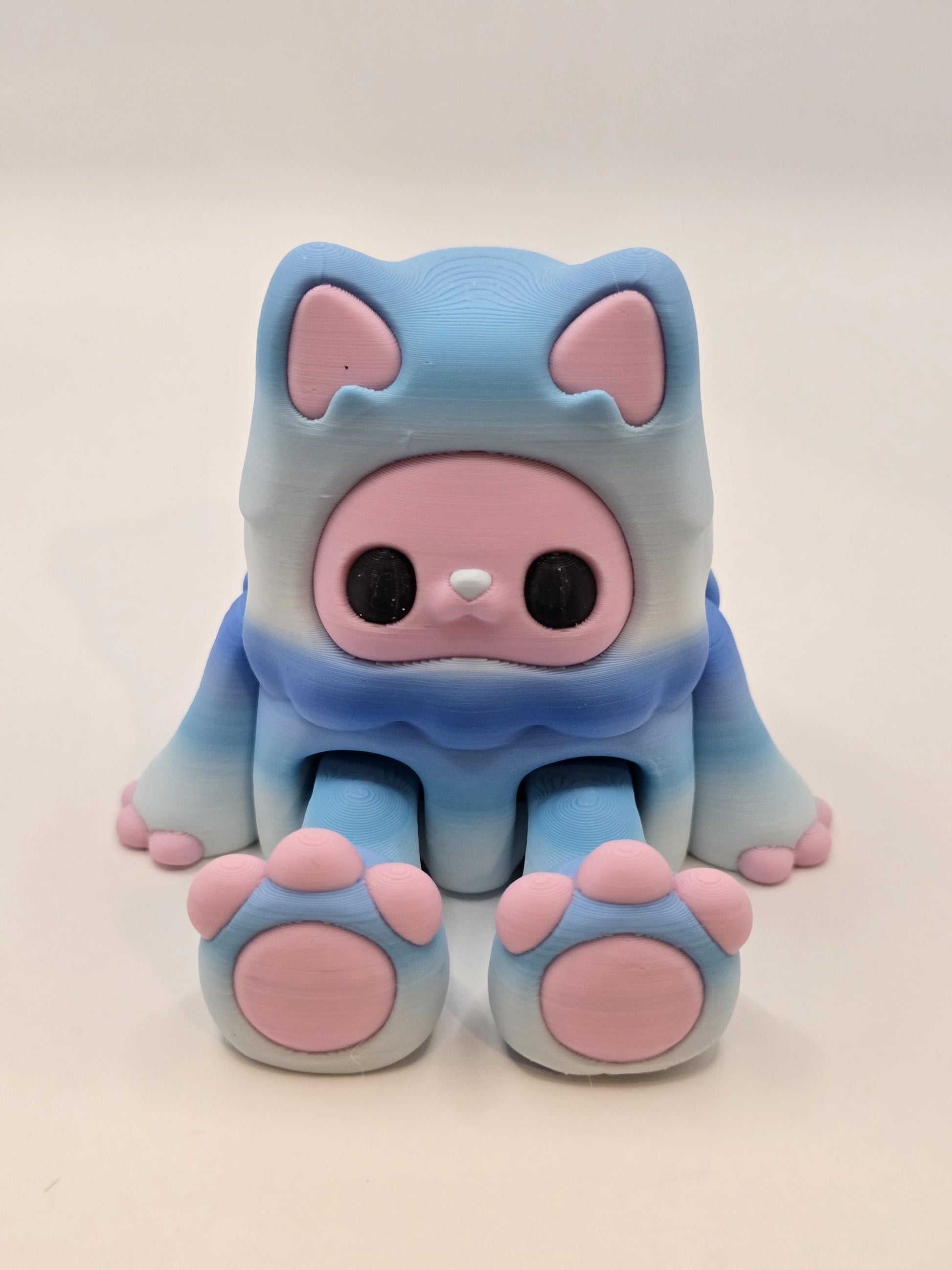 Woobu Koneko – Adorable Fantasy Creature in Pastel Rainbow