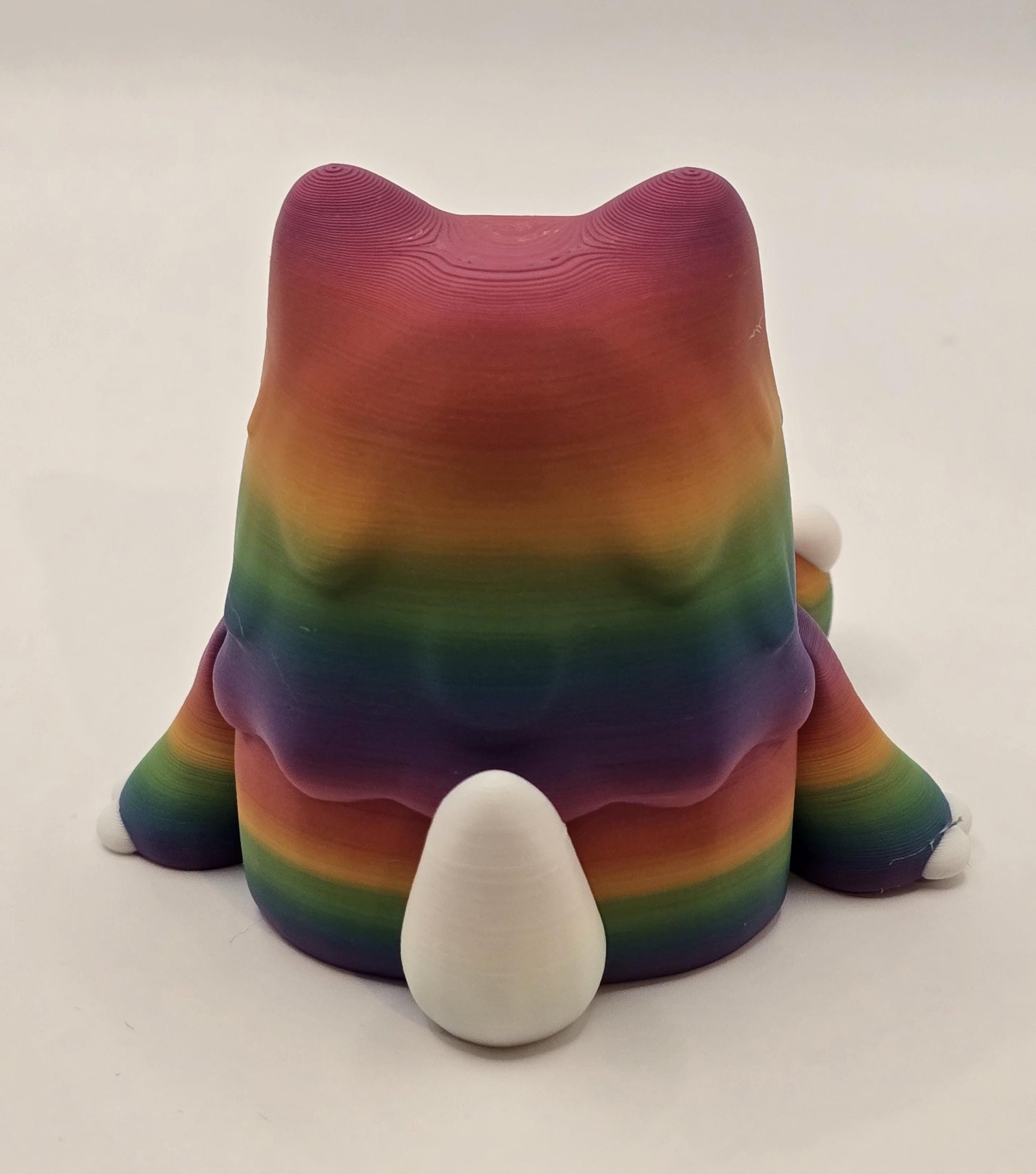 Woobu Koneko – Pride Edition 3D Printed Rainbow Art Toy
