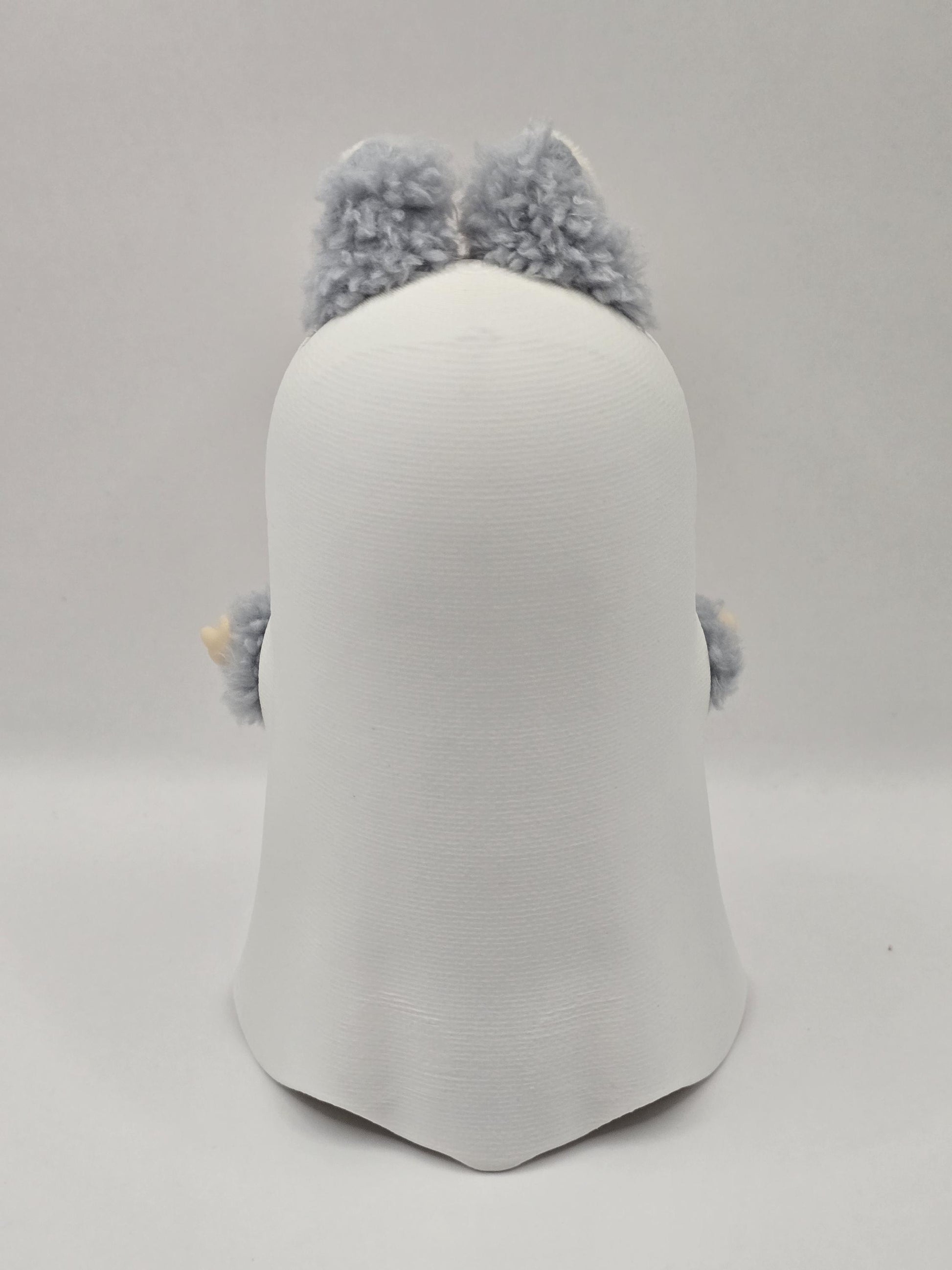3D Printed Ghost Costume for Labubu Dolls – Plain or Knitted Texture – Halloween Accessory